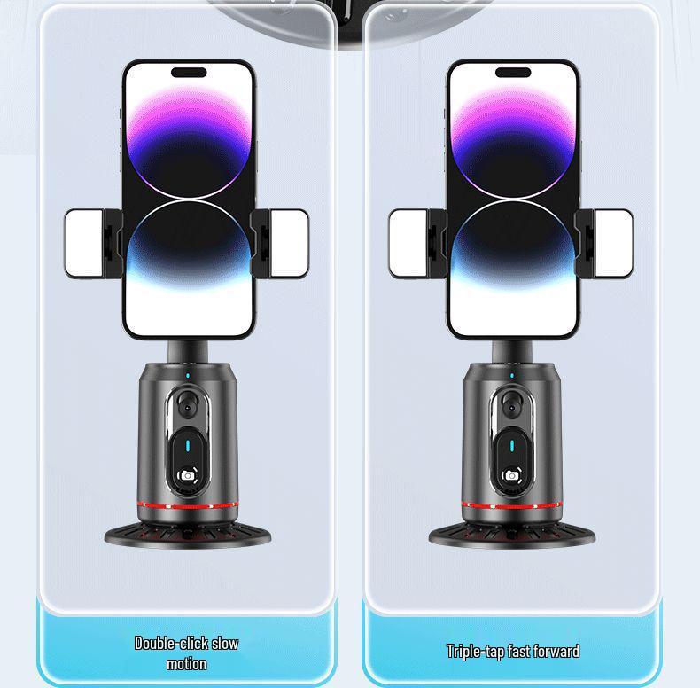 Obrotowy o 360° kijek do selfie z funkcją śledzenia twarzy AI i gimbalem Follow-Me do transmisji na żywo i krótkich filmów