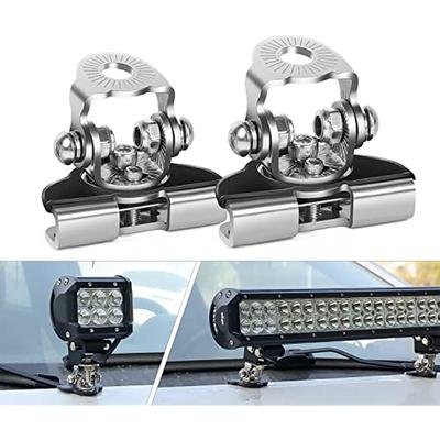Led Işık Çubuğu Montaj Braketi Nilight 2 Adet Evrensel Ayarlanabilir Sütun Hood Off Road Jeep Kamyon Suv Için Led Çalışma Işığı Montaj Braketi Kelepçe Tutucu