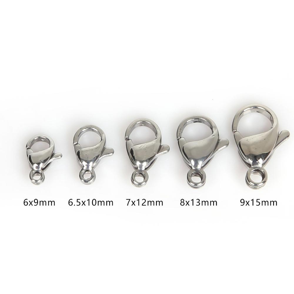 Stainless Steel Lobster Clasp Hooks/Base Safety Pins / Pendant / Tail Clip Clasps For Jewelry Making
