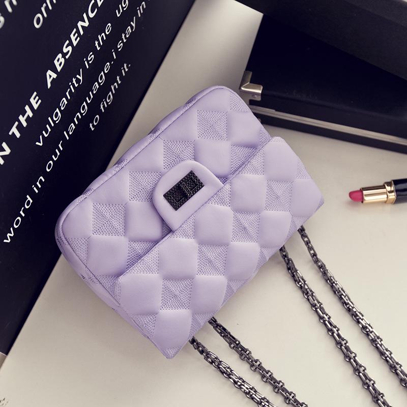 Geantă mică nouă cu lanț de diamant, geantă de umăr oblică la modă pentru femei, geantă de damă