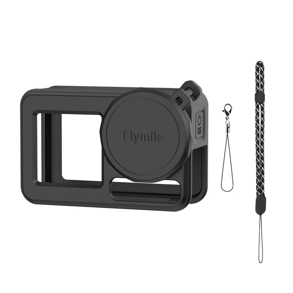 Silicone Case for DJI OSMO Action 5 Pro Body Bumper Protective Cover+Lens Cap Anti-scratch Protector Soft Shell Accessories Set