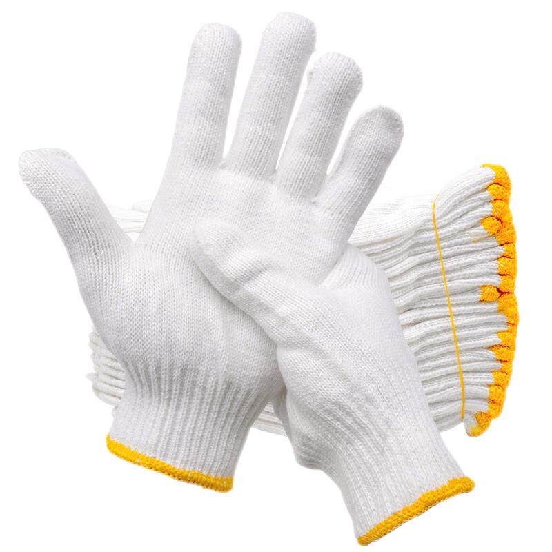 BaiGe Heavy-Duty Cotton Work Gloves One Size