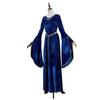 Retro Court Ball Trumpet Sleeve Dress Role Playing Queen Halloween Costume For Adults And Teens
