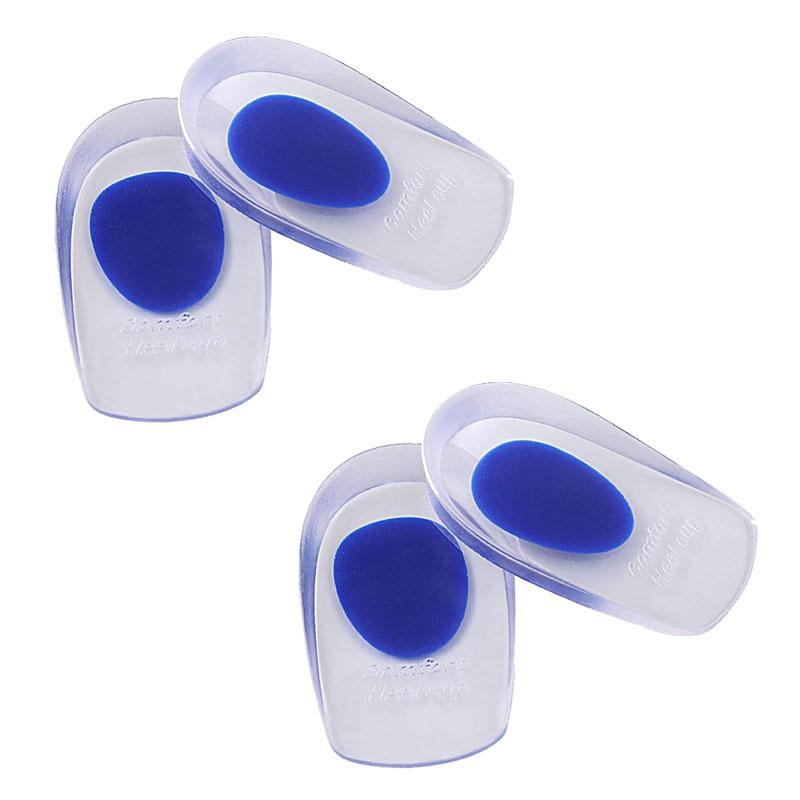Soft Silicone Gel Insoles for Heel Spurs Pain Relief Foot Cushion Foot Massager Care Heel Cups Shoe Pad Height Insoles