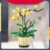 Orchid Potted Bordplate Modell Gave Jente stykket sammen Montering Byggeklosser Lekegave