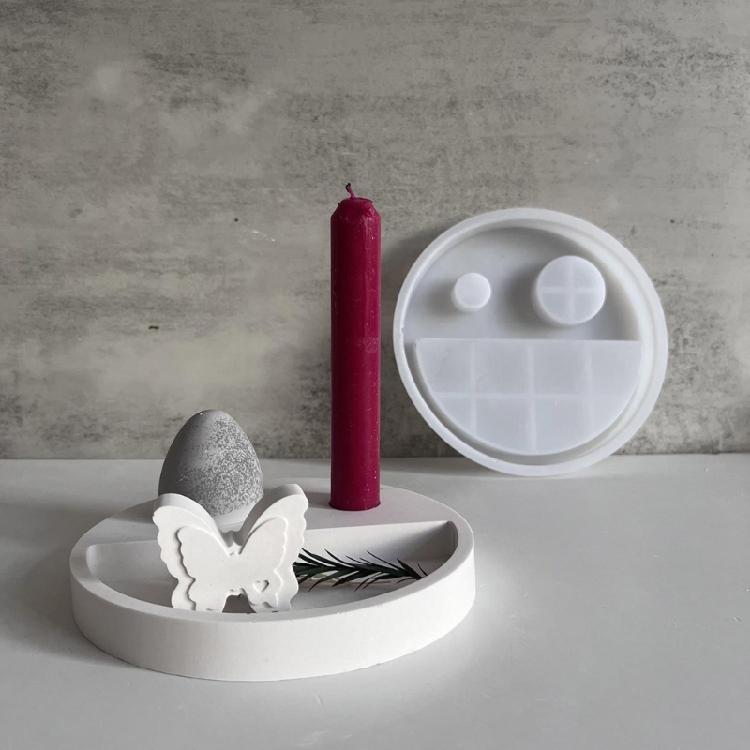 Reusable Round Sturdy Silicone Mould Home Accessory Decoration for Customes Candle Creation Perfect for Gifts