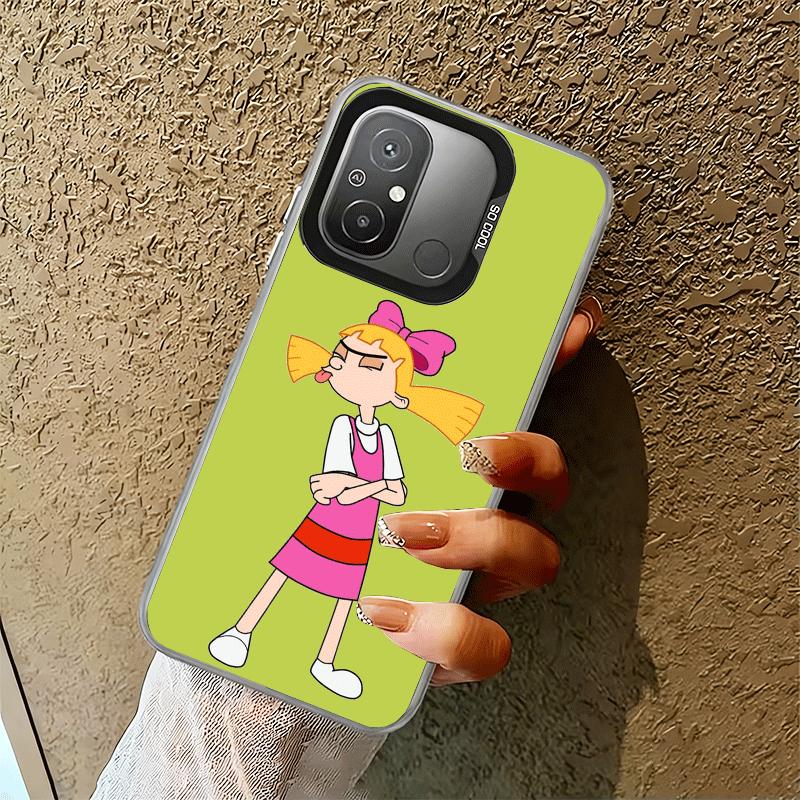 Cartoon Hey Arnold Helga Shockproof Phone Case for Xiaomi Poco X7 X6 X5 X3 Pro F7 Ultra M8 Redmi 15C 15 14C 13C 12C 10C 13 12 10