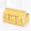 New Pastoral Style Cotton Linen Cloth Art Tissue Box Multifunctional Tissue Pumping Tissue Cover Desktop Debris Storage Box