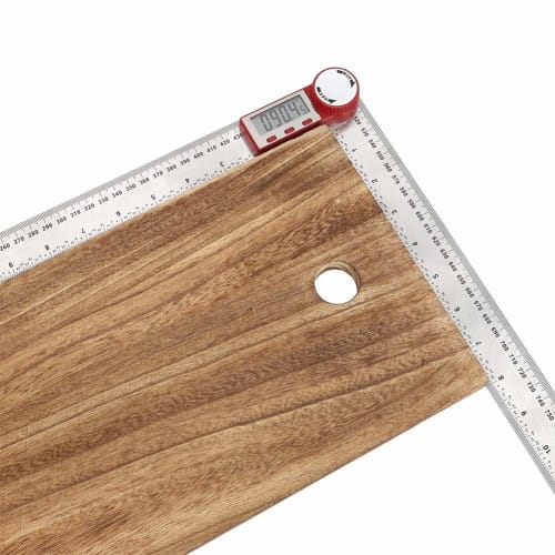 Digital Angle Meter, Stainless Steel Digital Ruler, 360 Angle Measuring Tool, Angle Finder Ruler, Woodworking Cutting Angle Tool, Angle and Length, D