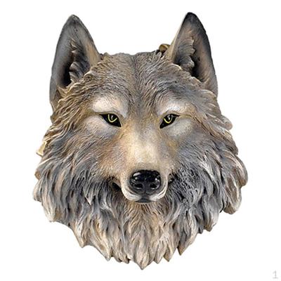 Leopard Animal Head Wall Decoration Sculpture Bust Hanging Statue Large Decor Taxidermy