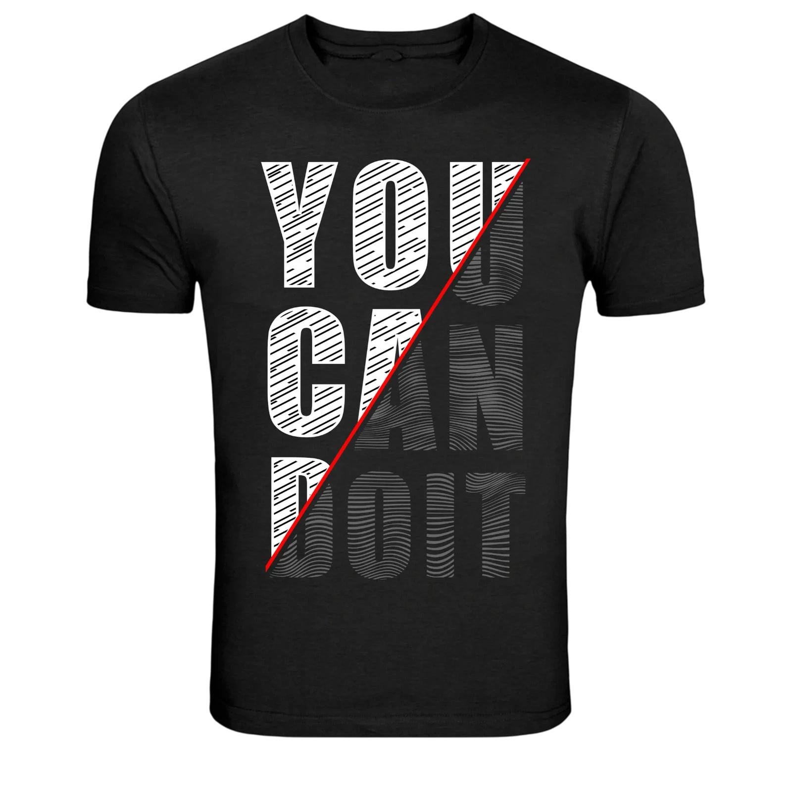 You Can Do It Motivation Typography Graphic T-Shirt XS