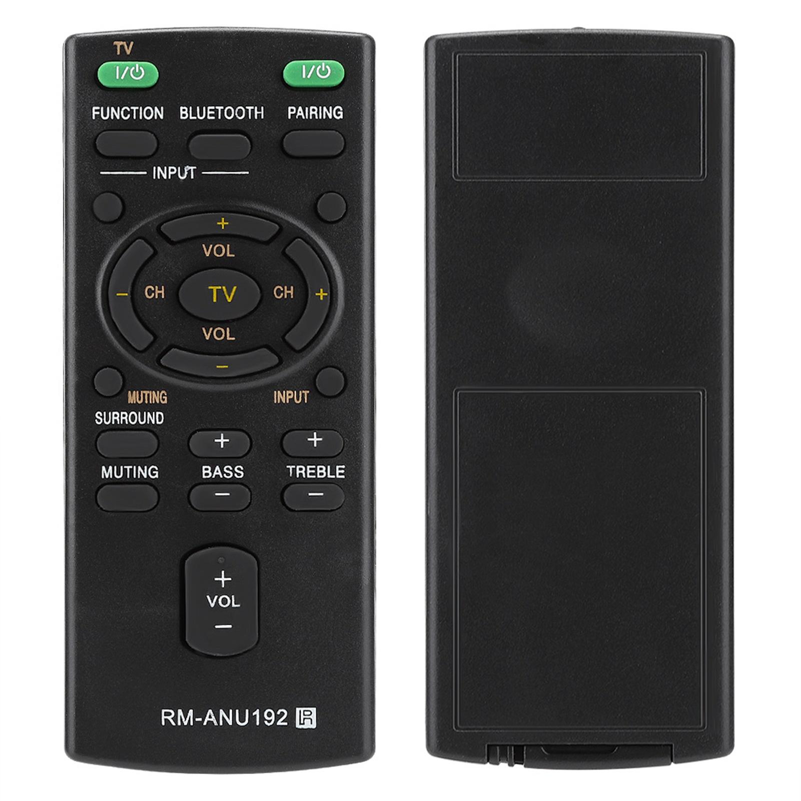 

Replacement RM ANU192 Remote Control For Sony Sound Bar SACT60BT HTCT60BT SSWCT60