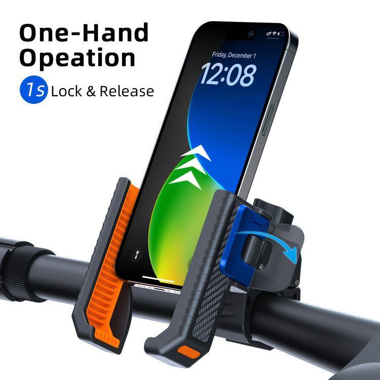 Electric car motorcycle mountain bike takeaway rider battery car shockproof cell phone holder