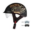 Helmet Men's Motorcycle Pedal Half Helmet Four Seasons Universal Lenses Transparent Women's Helmet Electric Vehicle Riding