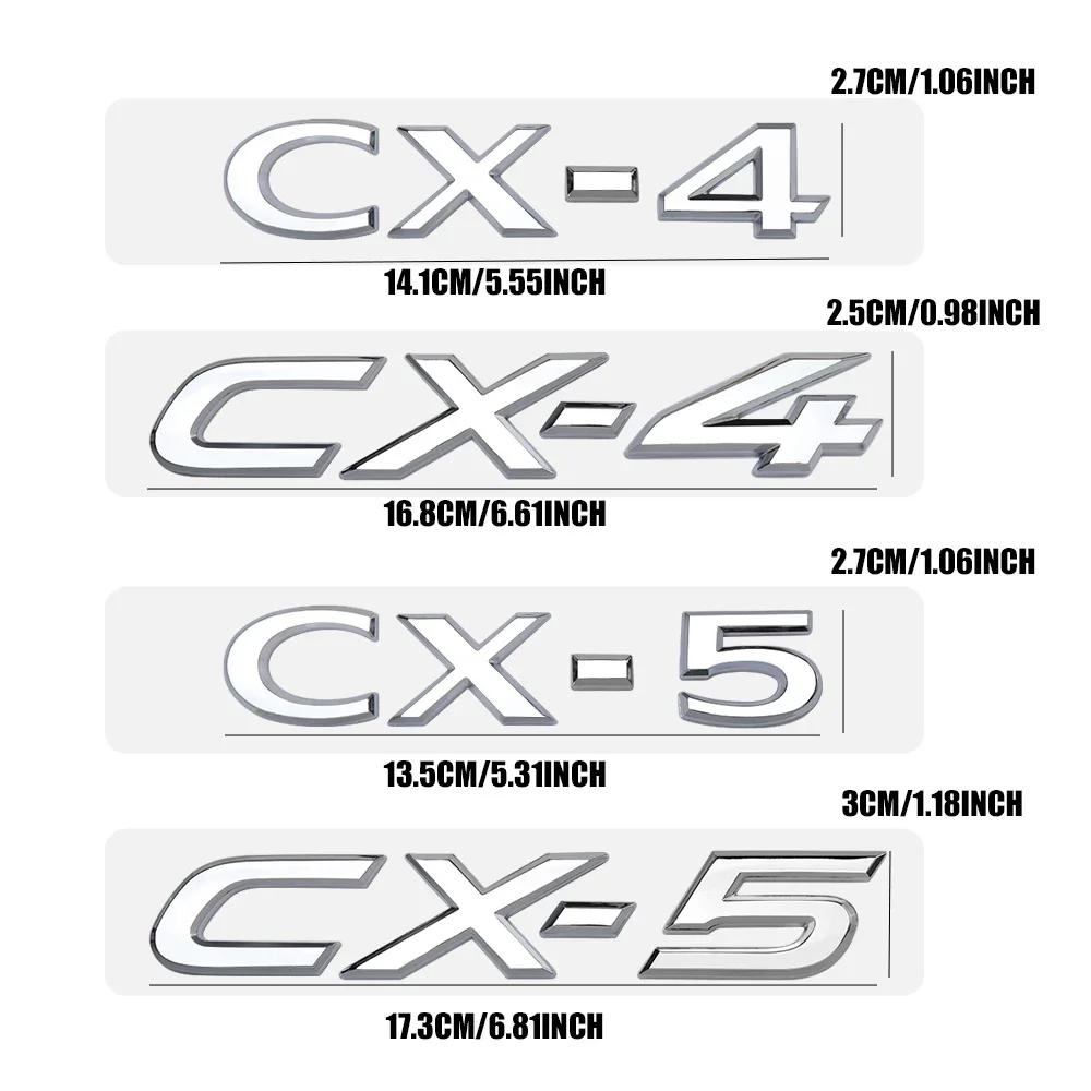 for 3D ABS Metal Car Rear Trunk tailgate Badge Emblem Logo Sticker For mazda Axela Atenza CX-3 CX-5 CX-8 MS demio MPS 3 6 ujcdg07