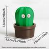 3D Printed Pop-Out Eye Cactus Fidget Toy, Funny Press Activated Moving Eye Plant, Stress Relief Desk Decor