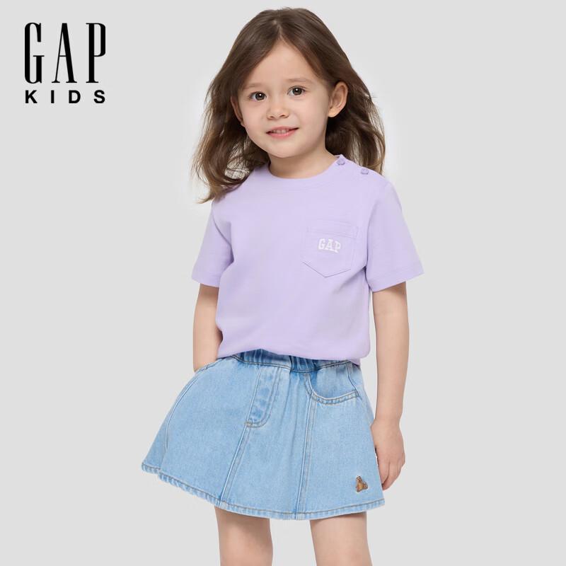 GAP Toddler Girls  Logo Embroidered Short Sleeve T-Shirt 100/52