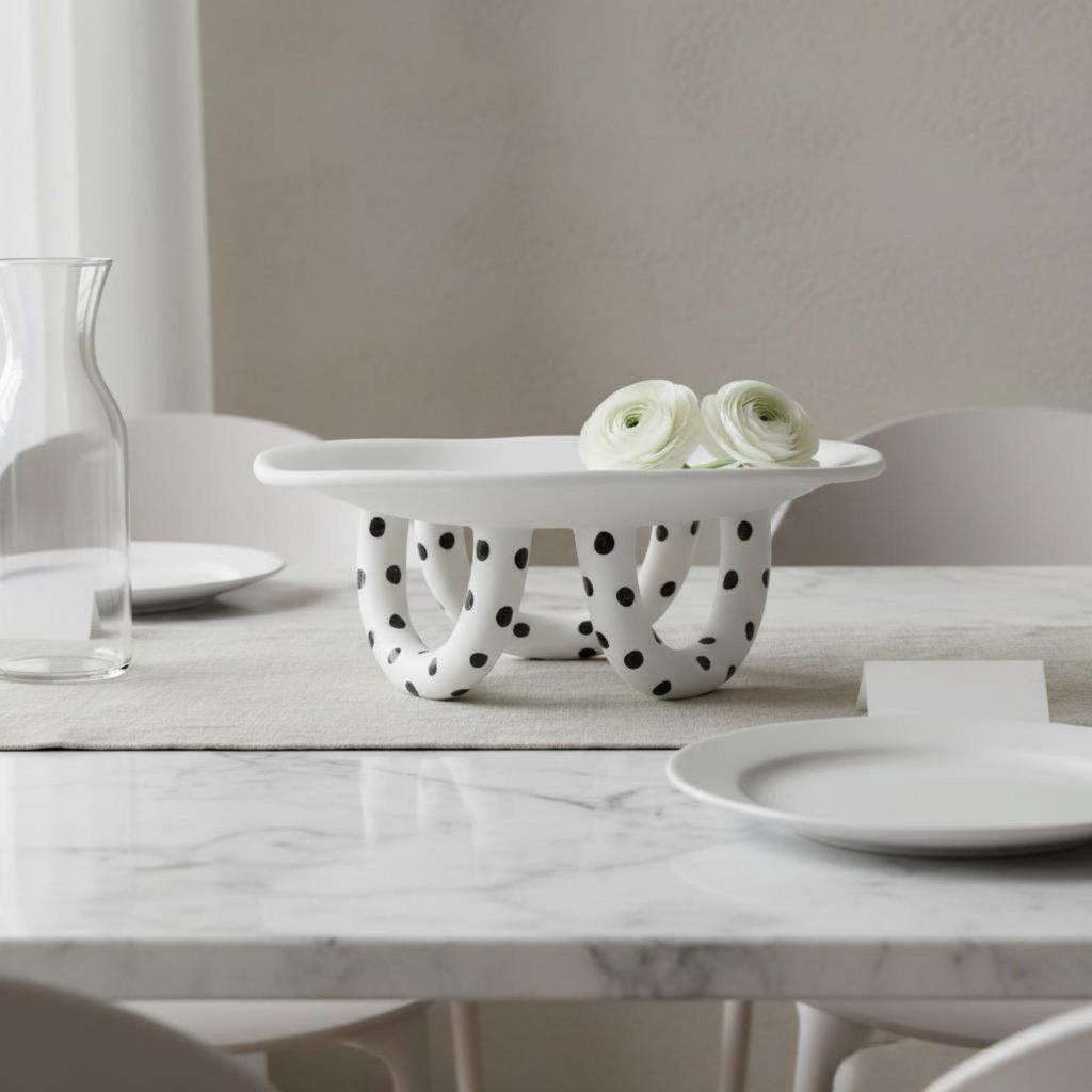 Ceramic Vase Nordic Abstract Artistic Shape Home Decor for Living Room,