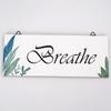 Set of Four Wooden Motivational Wall Hanging Ornaments: Decorative Plaques for Home Décor