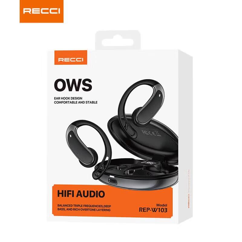 Recci REP-W103 Open-Ear Bluetooth 5.4 Wireless Headphones