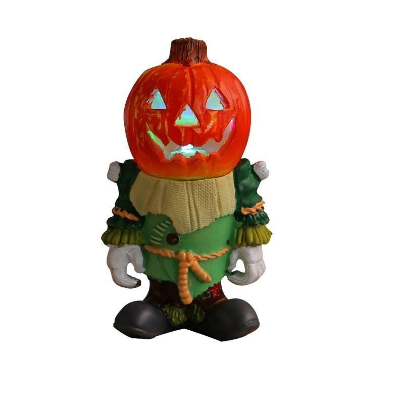 Led Lights Halloween Pumpkin Knight Tabletop Decoration Luminous Light Night