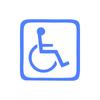 Adesivo per Auto di Alta Qualità per Accesso Disabili 13.5cm Simbolo Sedia a Rotelle Handicap Decalcomania in Vinile Resistente ai Graffi per Finestrino Auto