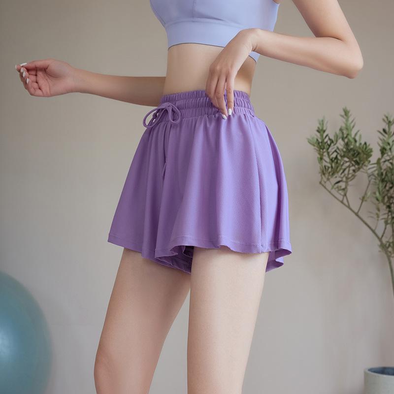Women s High-Waist Quick-Dry Yoga Shorts: Lightweight, Loose Fit for Summer Running & Fitness