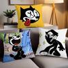 Cartoon Cute F-Felix The C-Cat Pillow Case Office Cushions Suitable For Sofa Car Bedroom Decorative Cushion Cover
