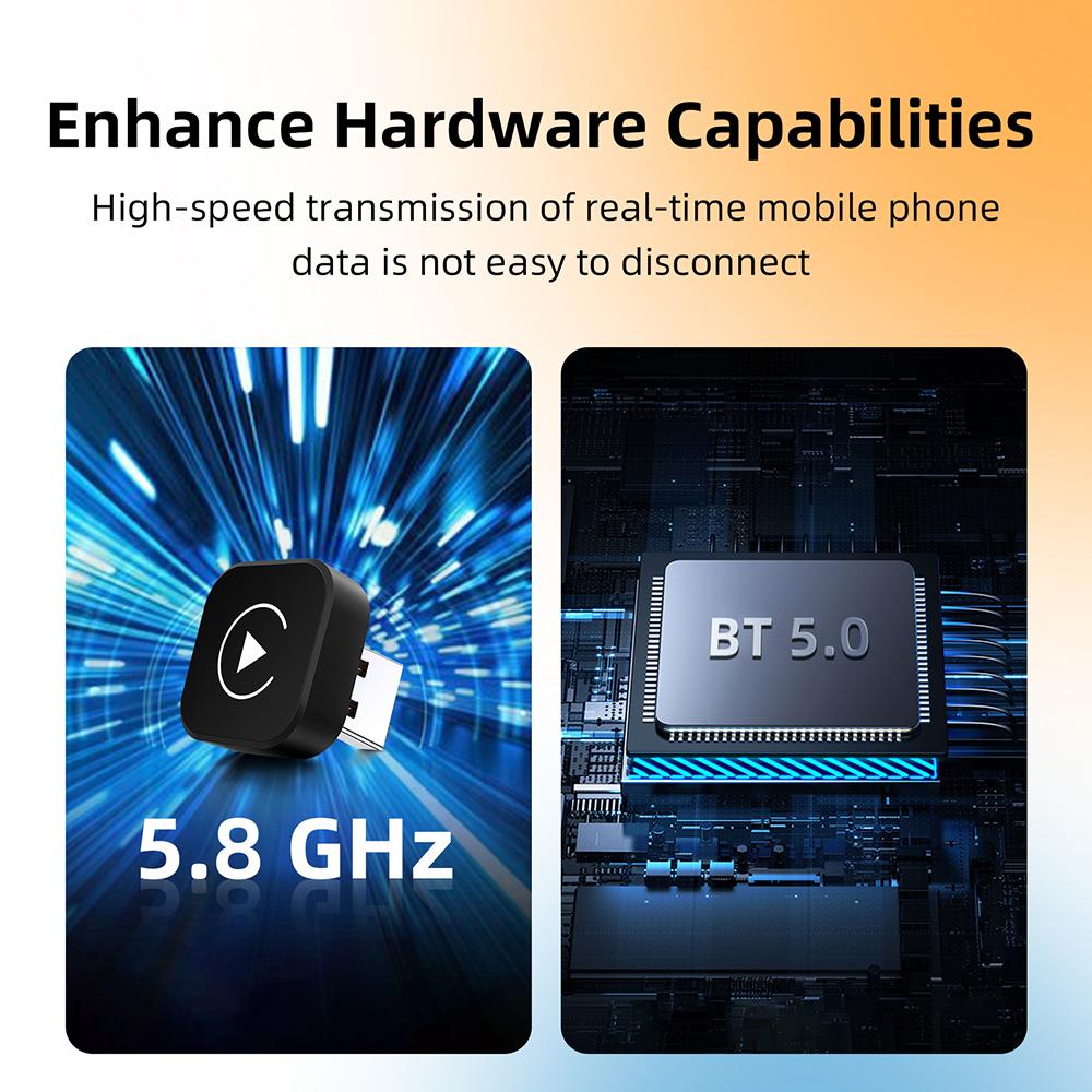 2in1 Wireless CarPlay Dongle Wireless Android Auto Adapter AI Smart Box For Car With Wired CarPlay Car Intelligent Systems