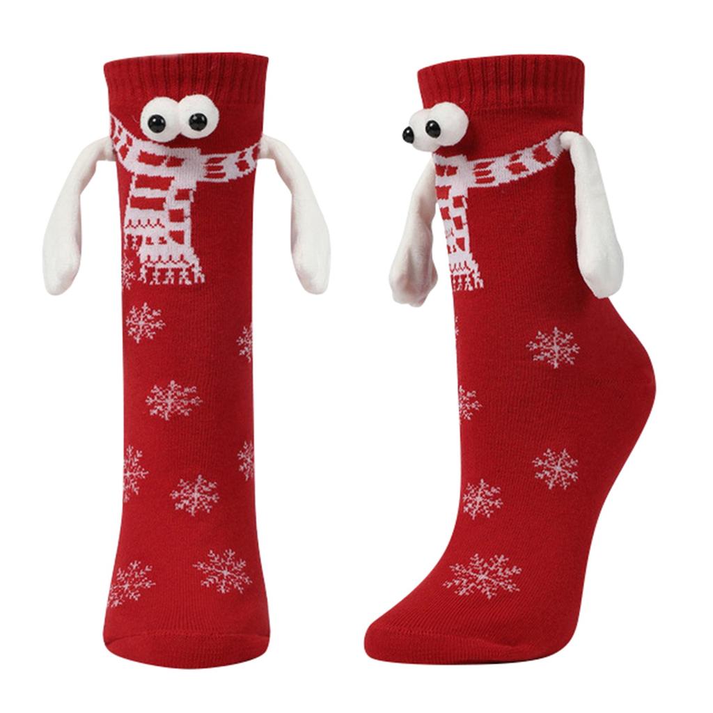 Christmas Holding Hands Socks For Couples, Magnetic Handles, Cute Holding Hands, Christmas Socks