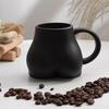 Tasse à thé en forme de fesse style Ins Nordique avec anse, Tasse à café couleur unie, Tasse à eau, Cadeau humoristique pour la famille, les amis, les amoureux, le couple 300ml