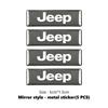Car Trunk Body Sticker Aluminum Alloy Emblem Auto Stickers For Jeep Cherokee Wrangler JK Gladiator Compass Renegade Patriot AJT1
