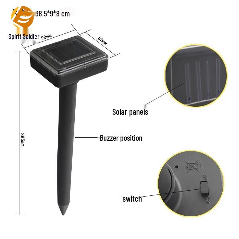 Solar Ultrasonic Snake & Rodent Repellent