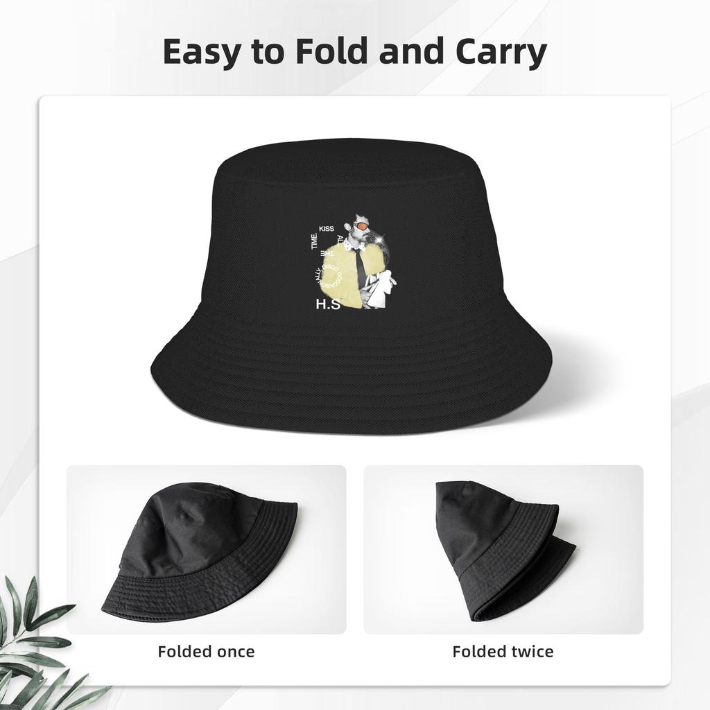 Women Men Bucket Hat Harrys Disco Styles Summer Beach Hatwear Lightweight Outdoor Sport Fishing Caps  Panamka Birthday Gifts