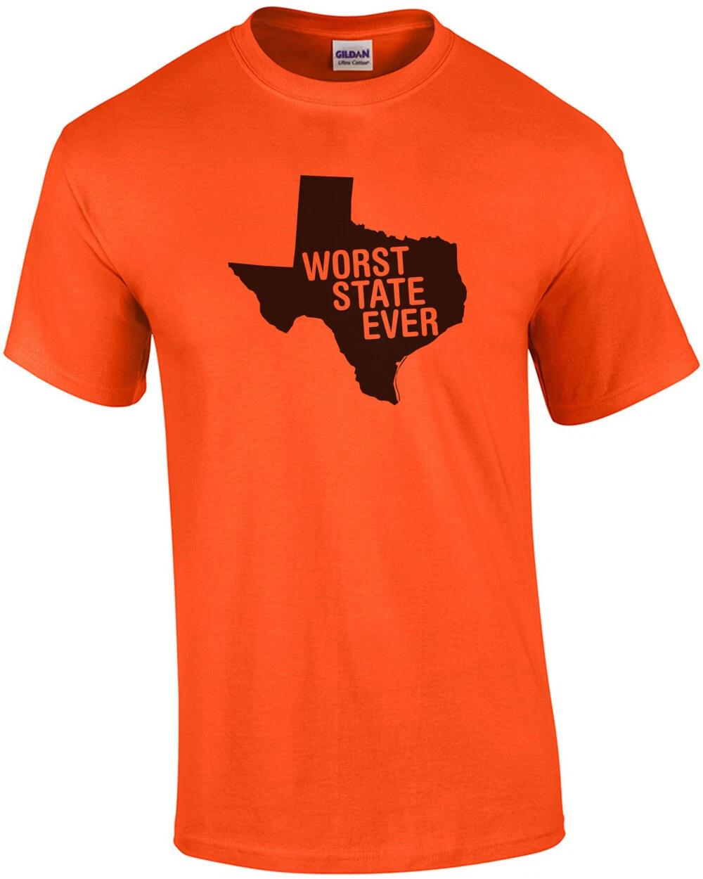 Texas Worst State Ever - Funny Texas T-Shirt M