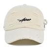 Tongue Duck Hat Asher Letter Embroidered Baseball Hat Broken Holes Sun Shade