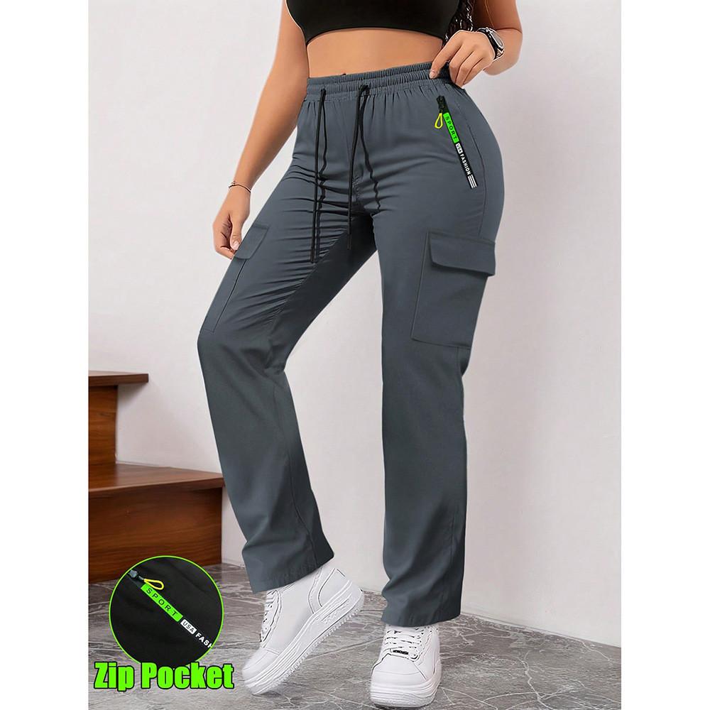 Womens Cargo Pants With Pockets For Streetwear And Casual Daily Use
