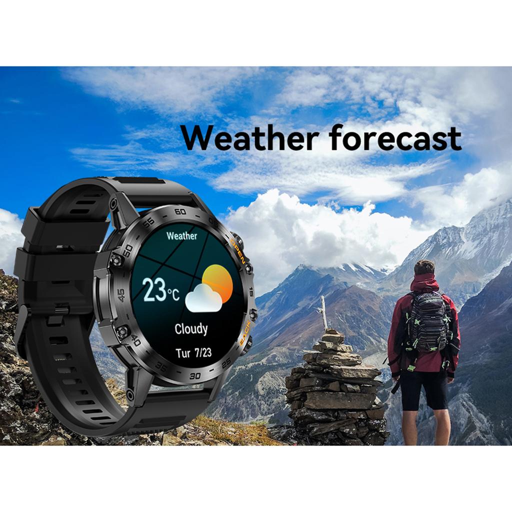 K52 Smart Bracelet Sports Watch 1.39 Inch IPS FullTouch Screen Fitness Tracker IP67 Waterproof BT Call Sleep Heart Rate