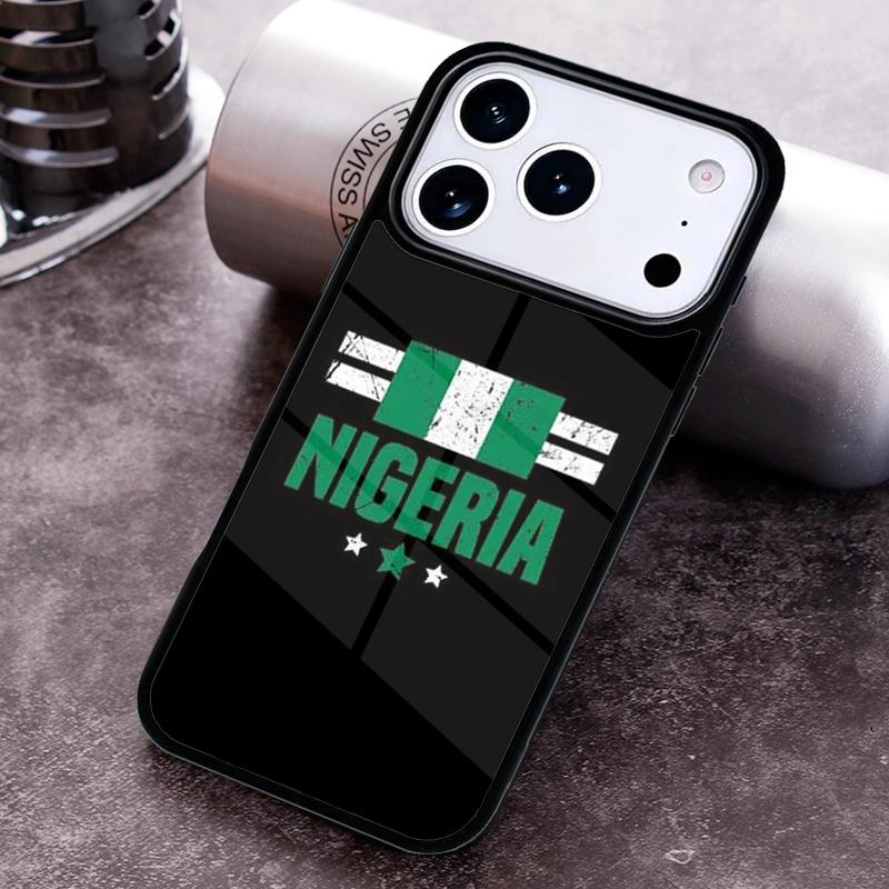 Nigerian flag Phone Case for iPhone 17 16 15 Pro Max Air 14 13 12 11 Plus Shockproof Capa Cover