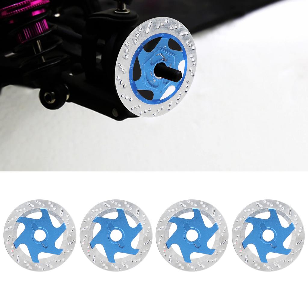 4PCS Aluminum Alloy RC Car Brake Disc Metal Hex Adapter for 1Celsius10 Remote Control Car
