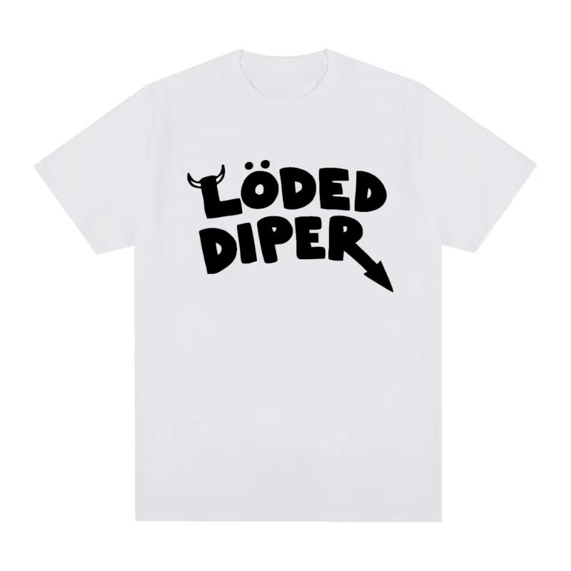 

LODED DIPER DIARY OF A WIMP KID T Shirt Unisex Brand Tee Shirt Unisex Summer Cotton Short Sleeve Oversized T Shirts Harajuku Couples S