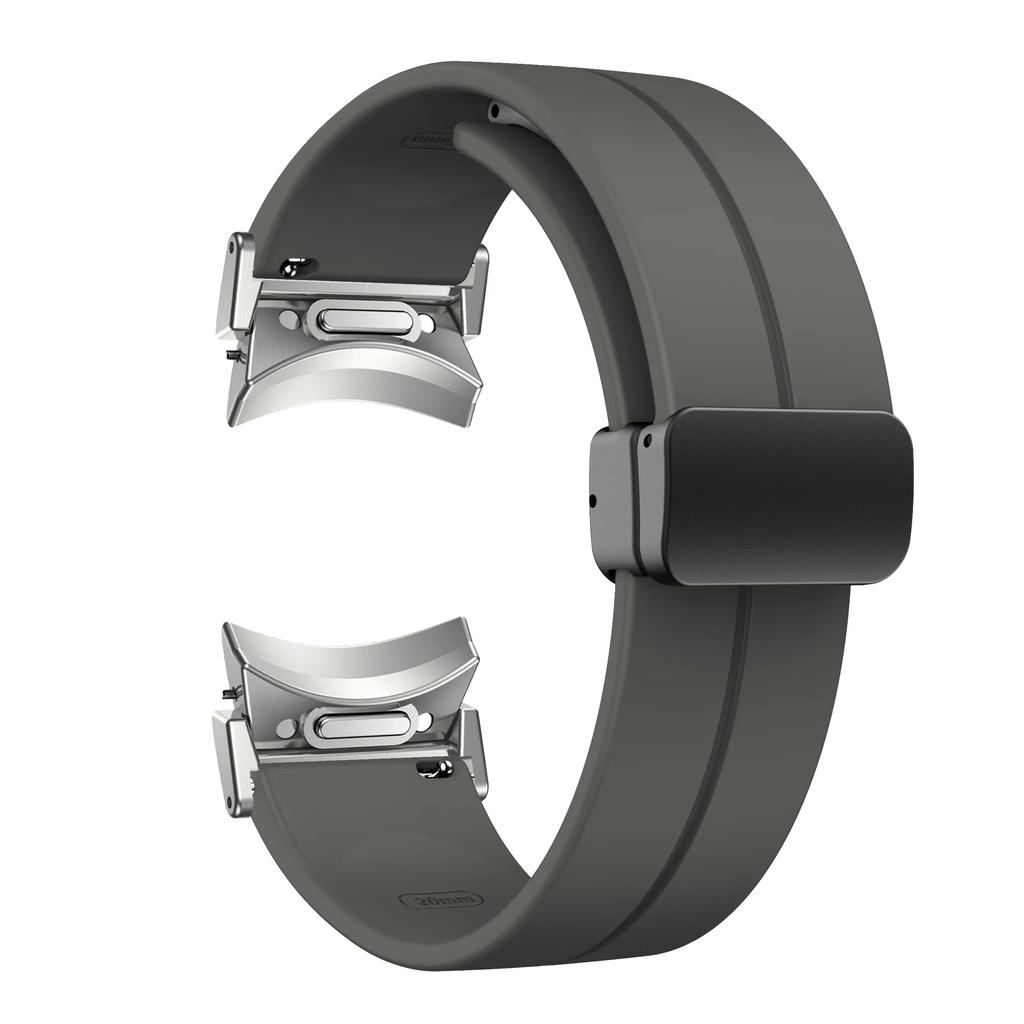 Magnetic Silicone Strap for Samsung Galaxy Watch7 6 44mm 40mm Sport Watchband 20mm Band Bracelet Galaxy Watch 6Classic 43mm 47mm