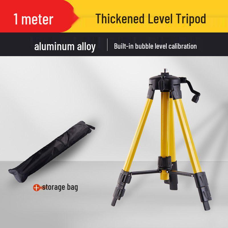 Adjustable 0.4-1m Steel Alloy Tripod with Spirit Level & Infrared Laser Level