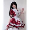 Gothic Cross Maid Dress Halloween Cosplay Costume Anime Lolita Style Adult Women