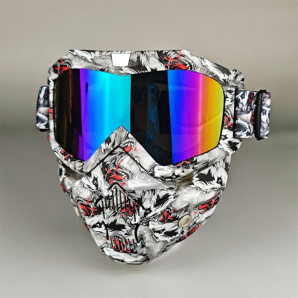 Moto Snow Goggles Mask UV400 Outdoor Riding Men's Windproof Sand Goggles Helmet Mask Mask