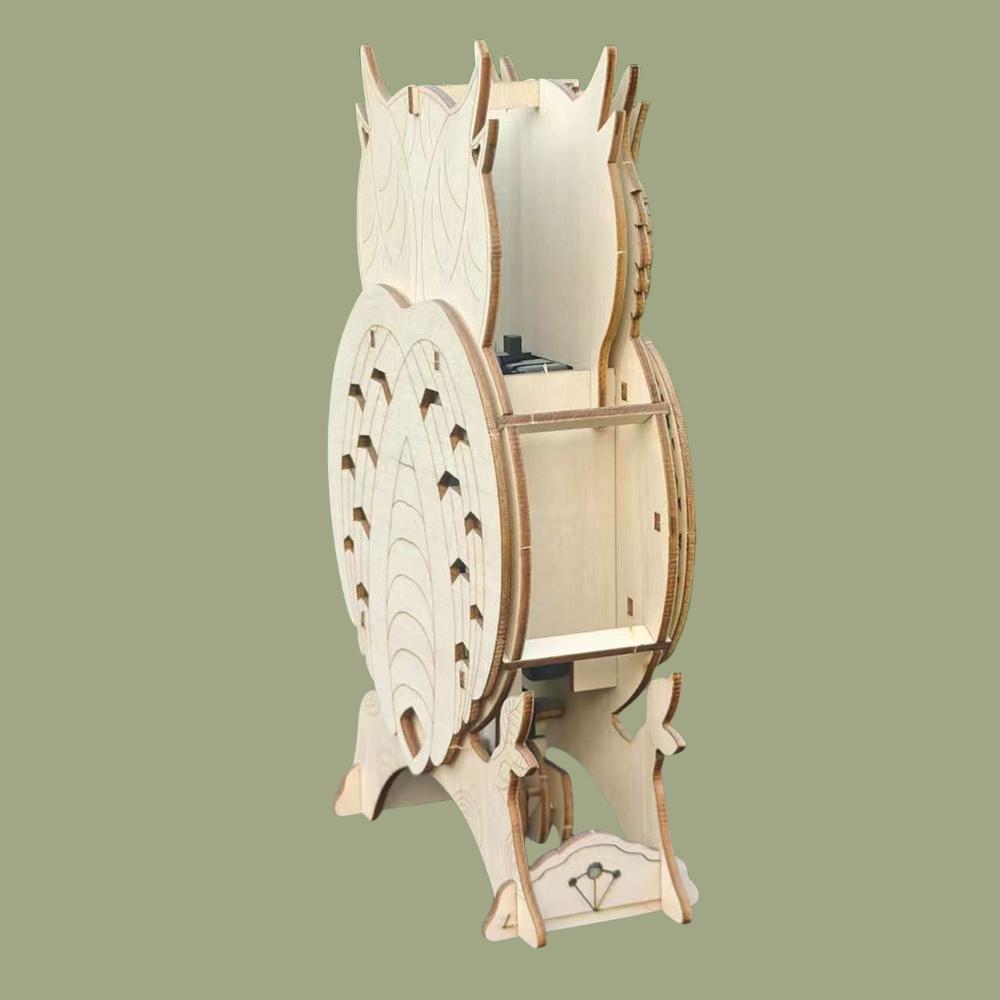 3D Holz Dreidimensional Eule Puzzle für Erwachsene Entpacken Zusammengebaut Feiertagsgeschenk Dekoration Modell