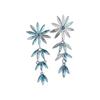 Elegant Rhinestone Flower Tassel Earrings - Light Luxury & Exquisite Design