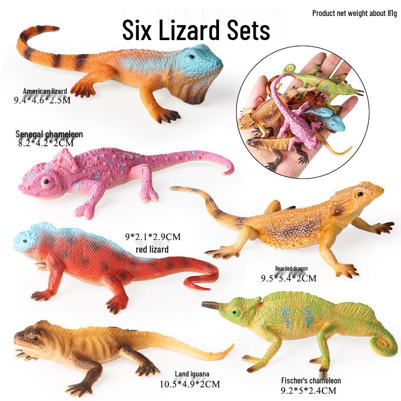 Color-Changing Dragon Lizard Toy: Children's Cognitive Crawling Animal Prank Gift Set
