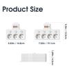 New EU Standard Power Strip Independent Switch Wall Mounted Charging Multiple Ports USB Charger Office Use
