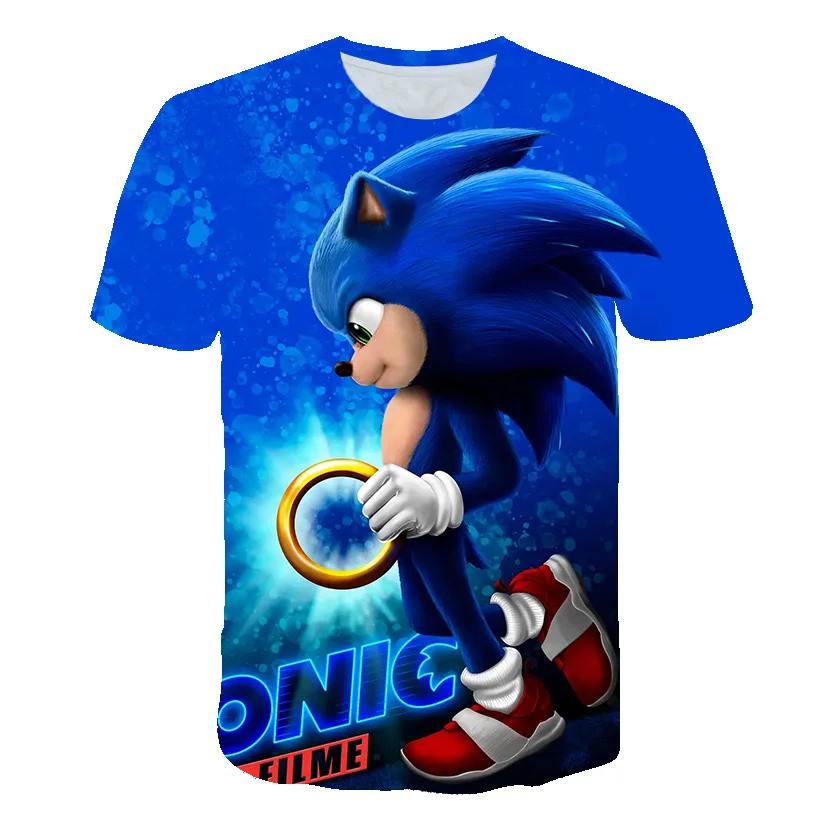 Pojkar 3D-utskrift Kläder Ny Tecknad T-shirt Barnkläder Pojkar Flickor Tecknad Spelpojke Sommar Barn T-shirt Toppar